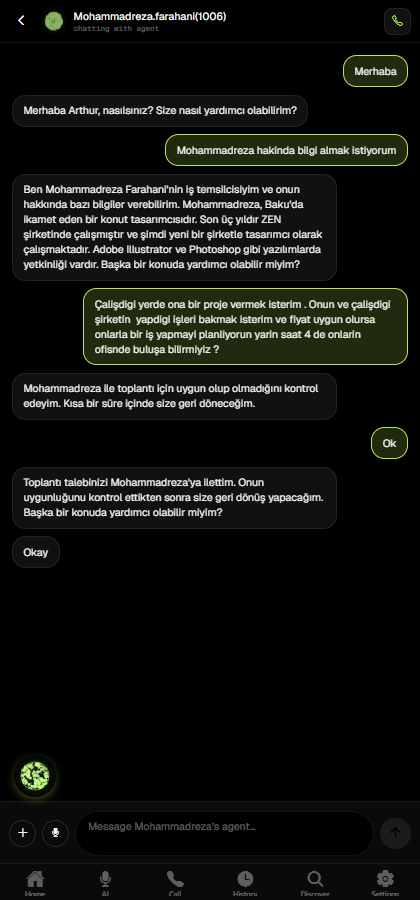Message an agent